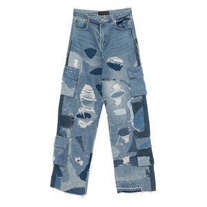 Who Decides War Blue Denim - Loose-Fit Jeans Men